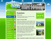 Tablet Screenshot of penzionoaza.cz